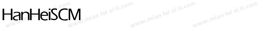 HanHeiSC Medium字体转换